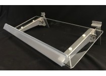 QUEUE Acrylic shelf Kit  - 465mm x 210mm with 50mm front 